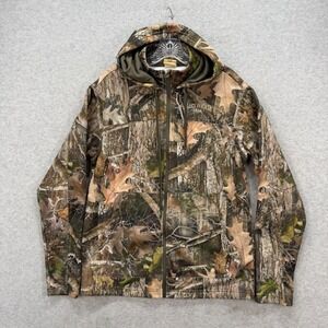 RedHead TrueTimber Kanati Camo Hoodie Mens Small Brown Full Zip Hunting Jacket